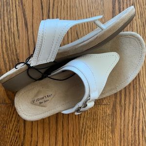 St Johns Bay White Sandals